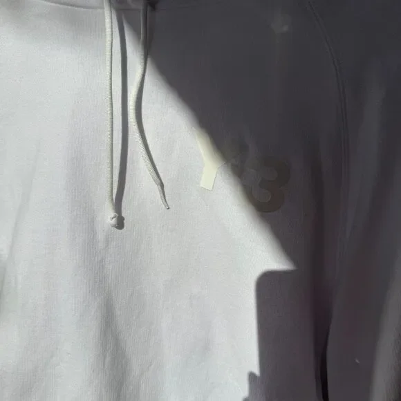 SOLD OUT White Adidas Y-3 Classic Chest Logo Hoodie - M - Picture 9 of 14
